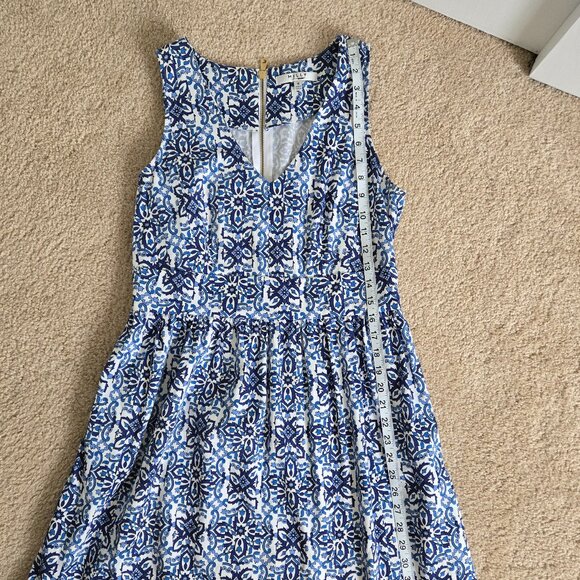 Tile print dress with POCKETS - Picture 8 of 11
